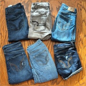 AMERICAN EAGLE/HOLLISTER JEANS SIZE 00